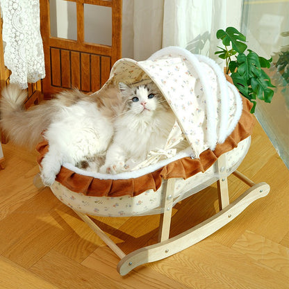 The Kitty Cradle - Rocking Cat Bed