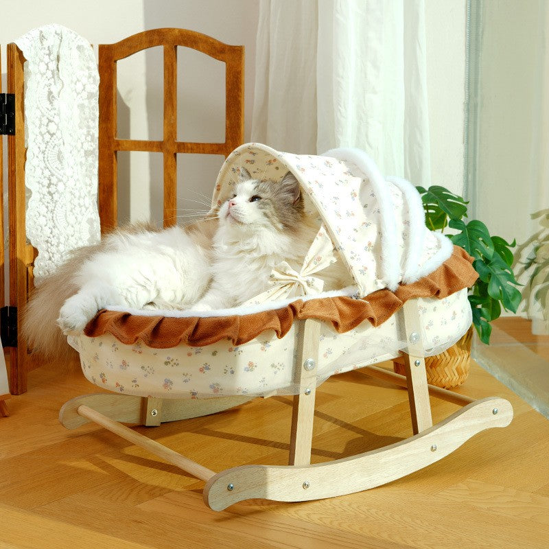 The Kitty Cradle - Rocking Cat Bed